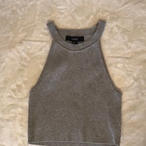 Cropped Sweater tank top Medium Gray